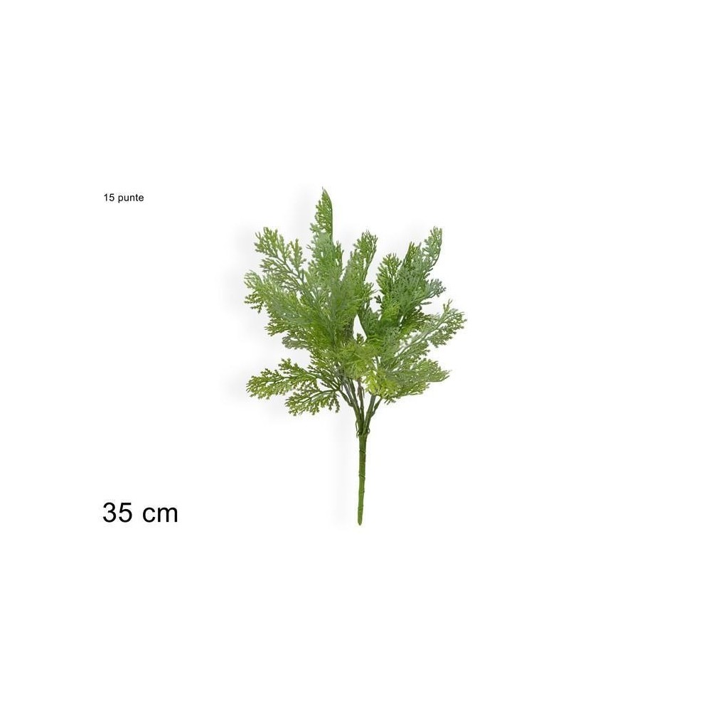 RAMO 35CM PUNTE VERDE CHIARO